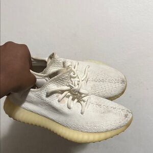 Yeezy Kids Sneakers in Cream and Yellow